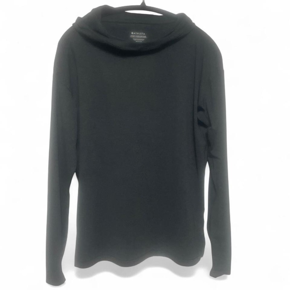 ATHLETA UPTEMPO II HOODIE SWEATSHIRT BLACK /DARK GRAY Sz Medium